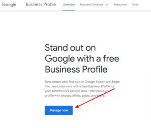 google business profile set up