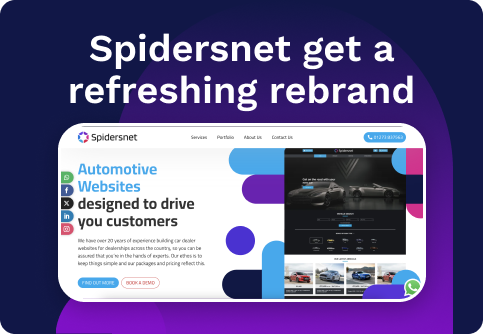 Spidersnet reveal a refreshing new rebrand!