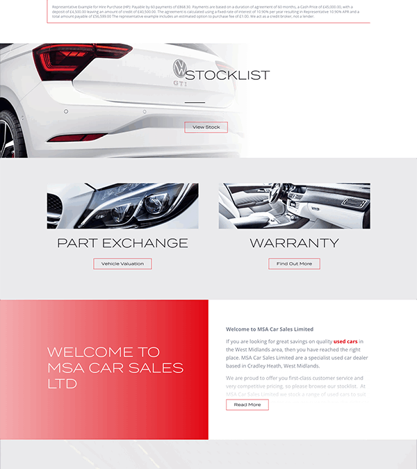 MSA Car Sales